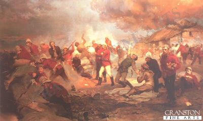 Defence of Rorkes Drift by Lady Elizabeth Butler. (C)