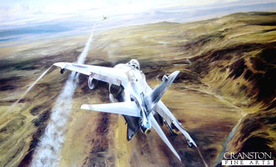 Airstrike over West Falklands by Robert Taylor.