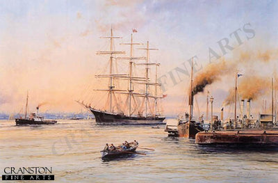 Barque Glenogil off Liverpool Pierhead, 1900 by Robert Taylor.
