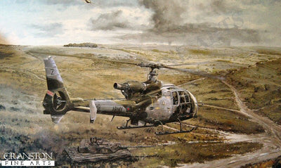 Gazelle Over Salisbury Plain by Michael Rondot. (C)