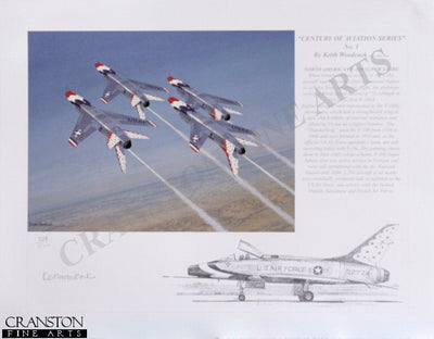 North American F100 Super Sabre by Keith Woodcock.