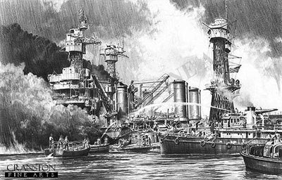 Battleship Row - The Aftermath by Robert Taylor.