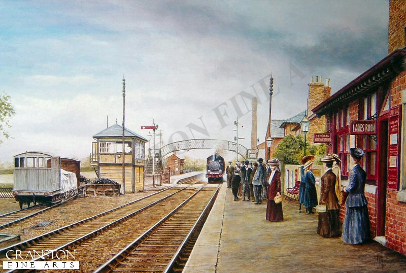 South Wigston Station c.1905 by Ian Mastin.