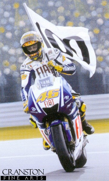 Hundred Up - Valentino Rossi by Ray Goldsbrough.