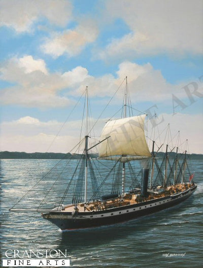 SS Great Britain Off Cowes by Ivan Berryman.