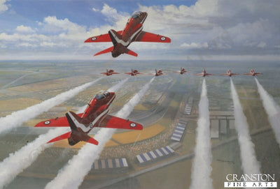 Red Arrows - 1991 British Grand Prix by Mark Postethwaite.