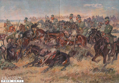 Die bayerische Wanenbrigade attackiert bei Lagarde franzosische Artillerie (II August 1914)