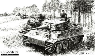 The Firing Line, North of Malinava Latvia, 22nd July 1944  by David Pentland.