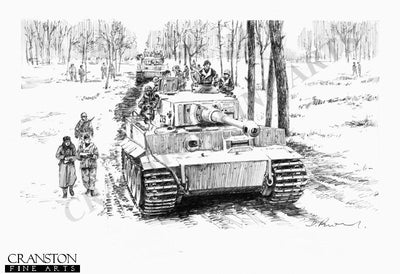 Advance to the Start Line,   Narva Bridgehead ,  Northern  Russia  ,  6th April 1944 by David Pentland.