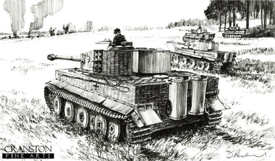 The Ambush, North of Malinava Latvia, 22nd July 1944 by David Pentland.