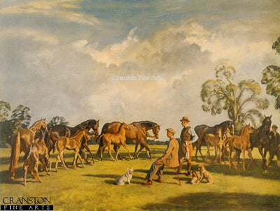 Summer Evening, Cliveden by Sir Alfred Munnings.