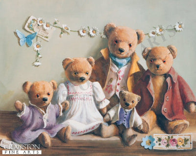 Teddies with Daisy Chain by Deborah Jones.