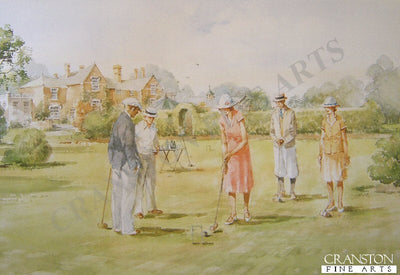 Croquet on the Lawn by Douglas West.