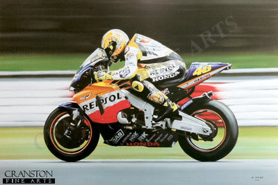 Rossi at Speed by Derrick Mark.