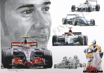 Tribute to Lewis Hamilton by Stuart McIntyre.
