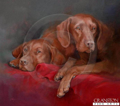 Hungarian Vizslas by Jacqueline Stanhope.