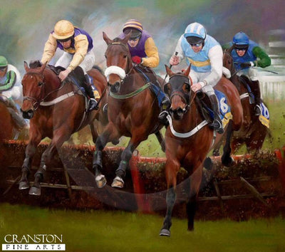 Champion Hurdle Finish 2005 by Jacqueline Stanhope.
