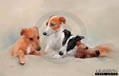 Greyhound Pups by Jacqueline Stanhope.