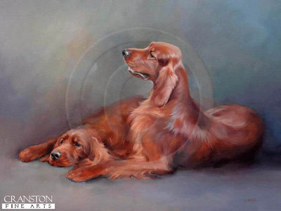 Irish Setters by Jacqueline Stanhope.