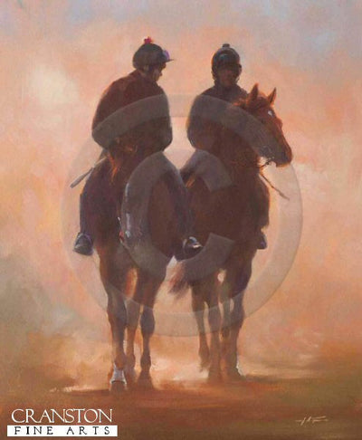 Racehorses in Sunshine by Jacqueline Stanhope.