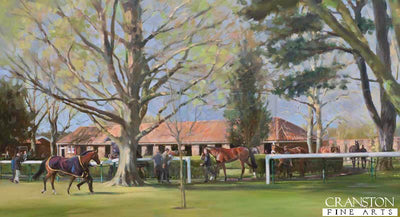 Rowley Mile, Pre-Parade Ring, Newmarket by Jacqueline Stanhope.
