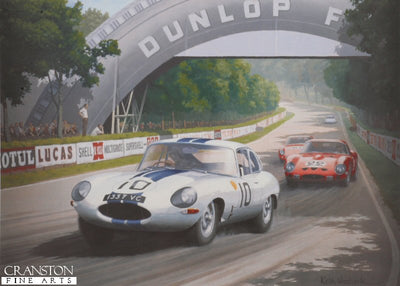 E-Type at Tertre Rouge by Keith Woodcock.