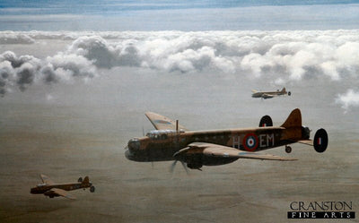 Avro Manchesters of 207 Sqn by Keith Woodcock.