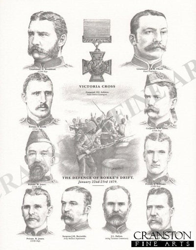 Victoria Cross Winners at the Defence of Rorkes Drift, January 22nd - 23rd 1879 by Stuart Liptrot