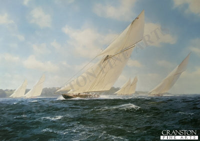 Britannia Racing Off Cowes by Steven Dews