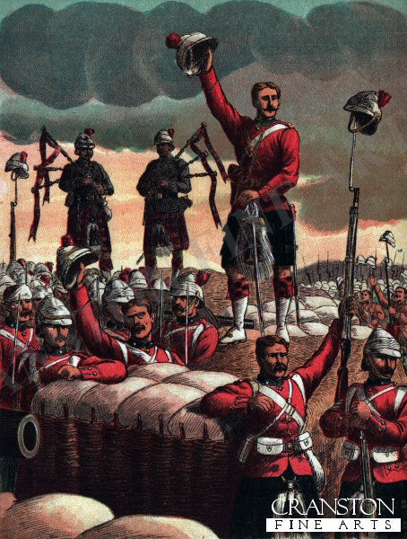 Highlanders in Possession of Egyptian Redoubt by Richard Simkin