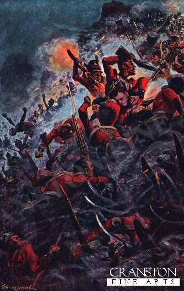 Storming the Heights at Badajos by Stanley Wood. (B)