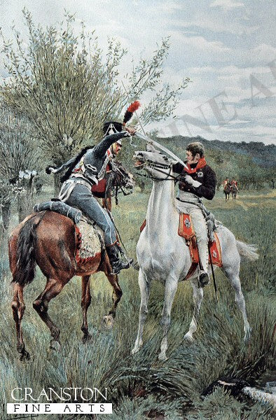 Prince Louis of Prussia and Sergeant Guindey by Felician Myrbach.