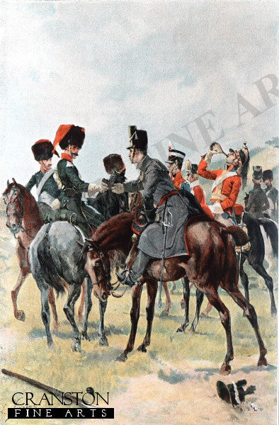 A Drink With British Officers by Lucien Sergent. (B)