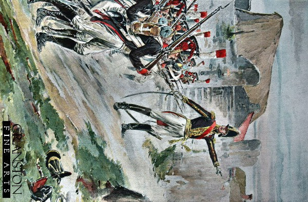 Marshal Ney at the Greneaux Farm-house by Marius Roy.