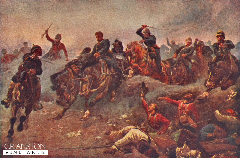 British Artillery Entering The Enemy Lines at Tel-El-Kebir by John Charlton. (B)