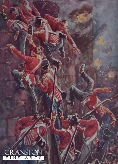 The 5th Division Storming the Ramparts of San Vincente by Harry Payne