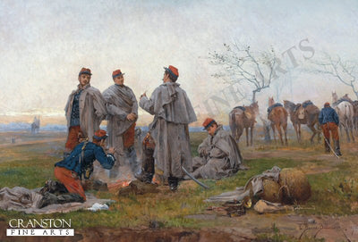 A Cavalry Halt by Etienne Prosper Berne Bellecour