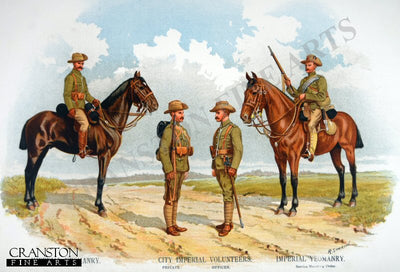 City Imperial Volunteers and Imperial Yeomanry by Richard Simkin