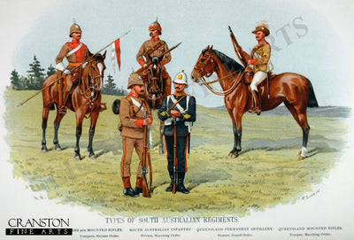 Types of South Australian Regiments by Richard Simkin