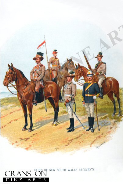 Types of New South Wales Regiments by Richard Simkin