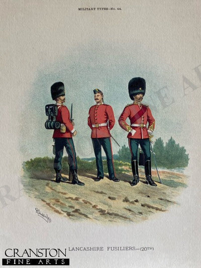 Lancashire Fusiliers by Richard Simkin.