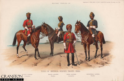 Types of Imperial Service Troops, India (No.3) by Richard Simkin