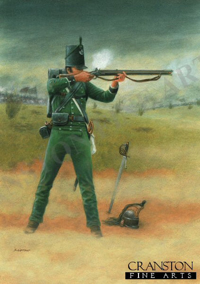95th Rifleman, Waterloo 1815 by Stuart Liptrot.
