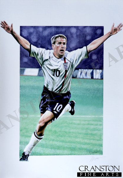 Michael Owen - The German Hat Trick by Robert Highton.