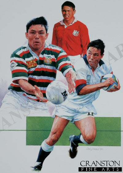 Rory Underwood - Leicester, England and British and Irisih Lions by Gary Keane.