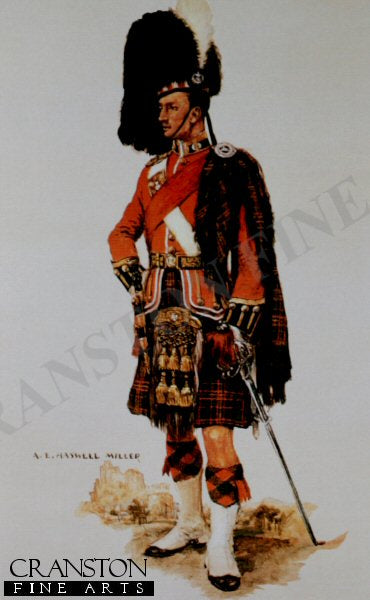 Cameron Highlanders Officer Review Order 1914 by Haswell Miller