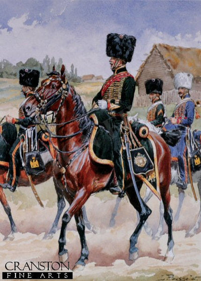 Garde Imperiale - Chasseur a Cheval 1805-1815- Officier, Cavaliers et Trompette, Tenue de Campagne 1812 by L Rousselot