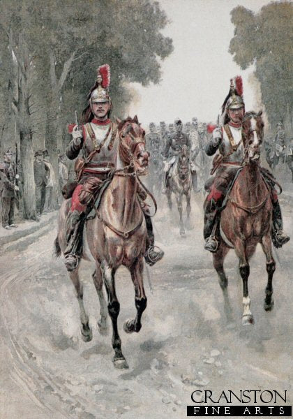 Cuirassiers Peloton DEscorte by Edouard Detaille.