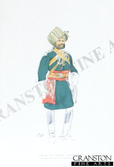Officer 1st Bombay Lancers by John Charlton (1897)