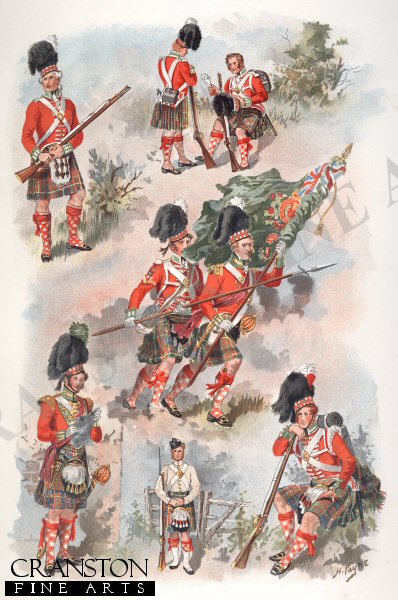Uniforms of the Cameron Highlanders form 1796 - 1850 by Harry Payne.